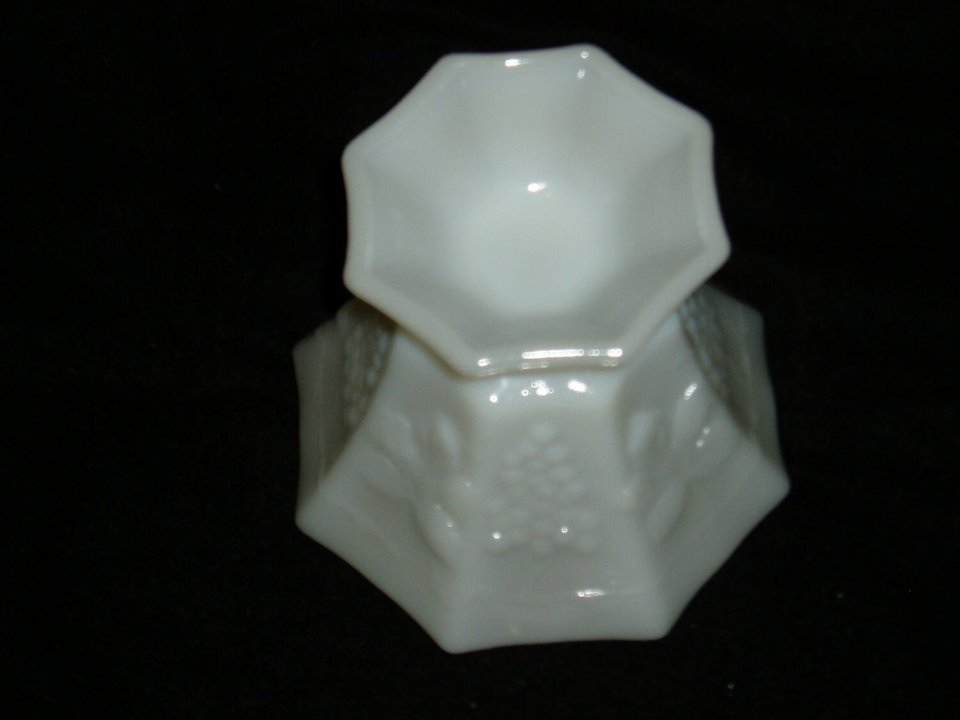 Milk Glass Covered Candy, Colony Harvest