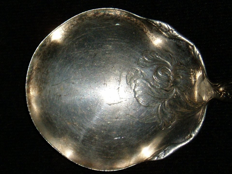 Oneida Serving Spoon, Fleur de Luce, c. 1904