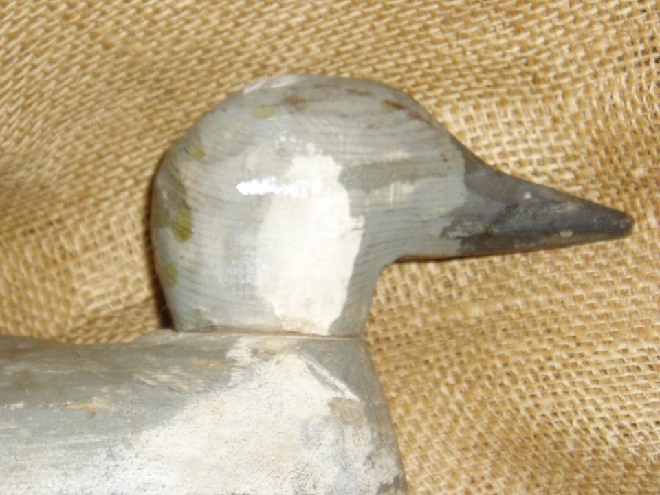 Duck Decoy, Pintail, 3-Piece Wood, Vintage