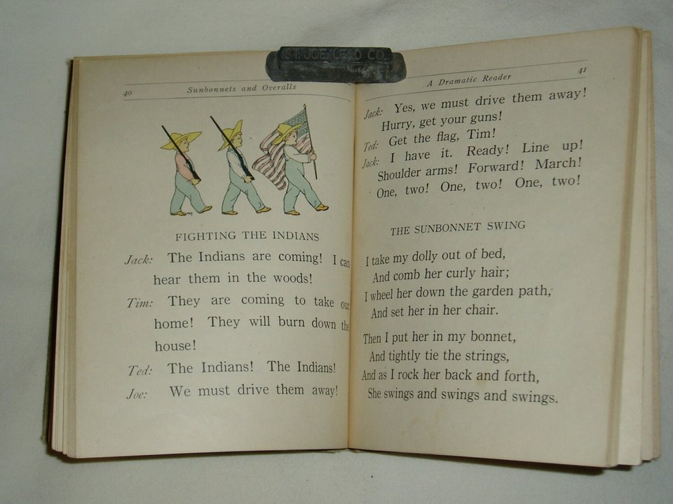 Antique 1914 Book, First Edition, Sunbonnets and Overalls, Free USA Shipping