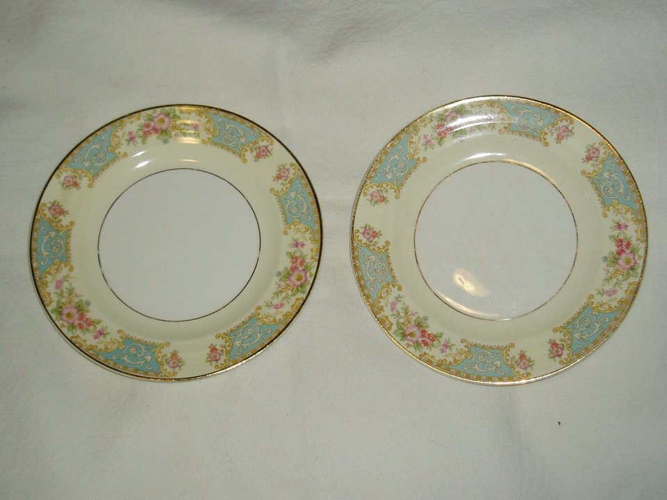 Crown Pottery CRP4, Bread & Butter Plate x 2, Mint