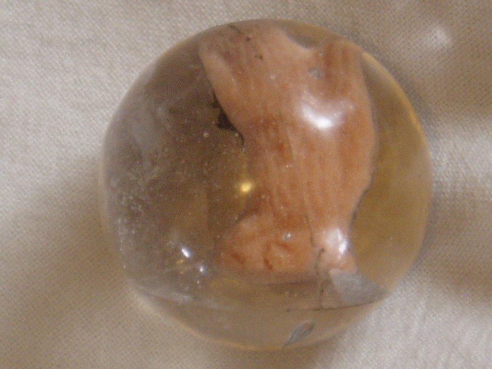Antique Toy Marble, Sulphide, Colored Squirrel, Free USA Shipping