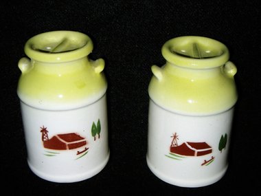 Salt and Pepper Shakers, Cream Cans, Farming