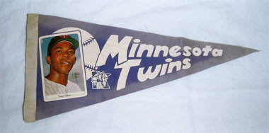 Baseball Photo Pennant, Minnesota Twins, 1960's, Tony Oliva, Rookie of the Year, Free USA Shipping
