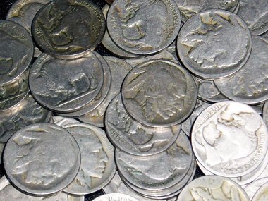 Buffalo Nickels x 18, No Dates, Jewelry Supply