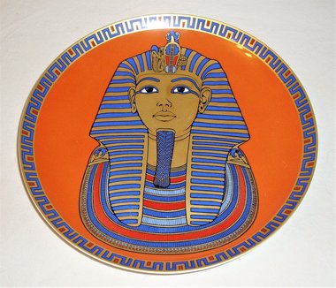 Plate, King Tut, Kaiser West Germany, Egyptian King Tut-Ankh-Amun