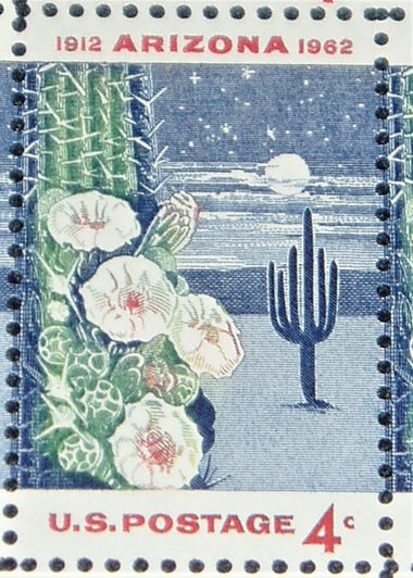 Mint 4c Stamp Sheet, Arizona Statehood, Scott Catalog #1192 x 50 Stamps