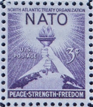 Mint 3c Stamp Sheet, NATO, Scott Catalog #1008 x 100 Stamps