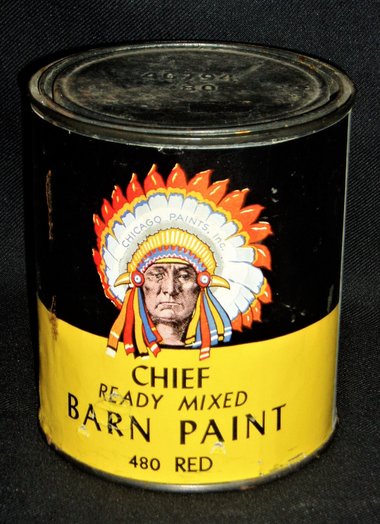 Chief Barn Paint, Quart, Vintage, New Old Stock - Full!