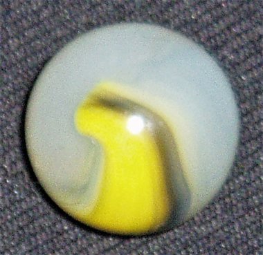 Antique Akro Agate Marble,  Royal Type Shooter, .815" or 13/16", Mint