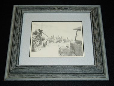 Framed Print, Don Graytek, Threshing Machine,