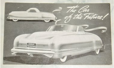 Postcard, Chrysler Thunderbolt, The Car of the Future