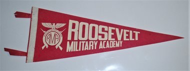 Vintage Pennant, Roosevelt Military Academy, Aledo Illinois