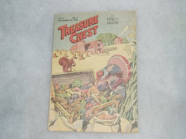 Rare Vintage Comic, 1946, Treasure Chest of Fun and Facts