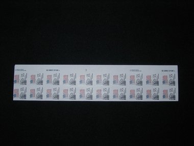 Imperf Error Plate Strip of 20, USA, Scott 1894a, c. 1981
