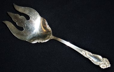 Antique Reed & Barton Serving Fork, Tiger Lily