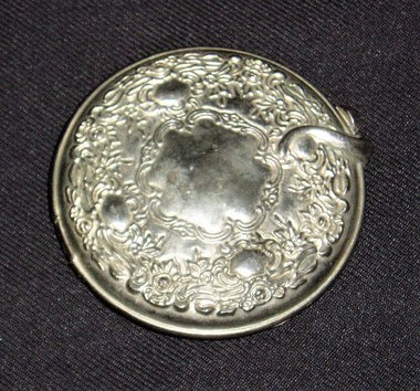 Two Mirror Compact, Silver Plated