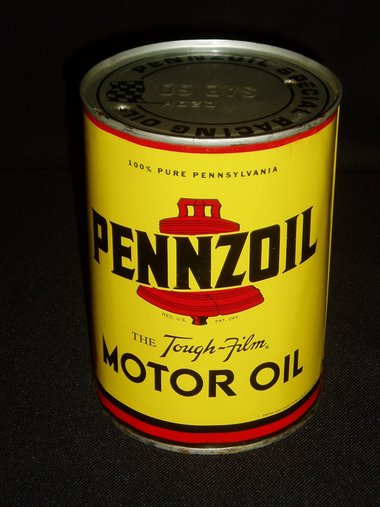 Vintage Pennzoil Racing Oil Can, SAE60